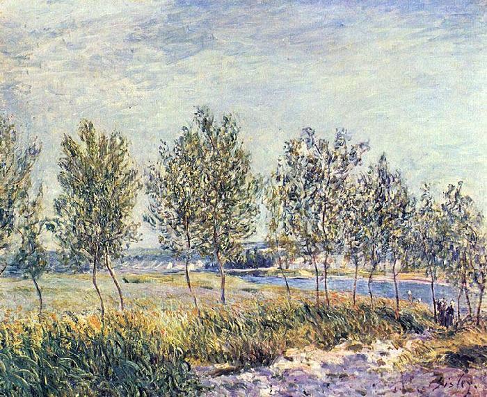 Alfred Sisley Wiese in By oil painting image